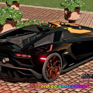 Lamborghini Aventador SVJ Roadster v1 0 FS19 мод Farming Simulator 25