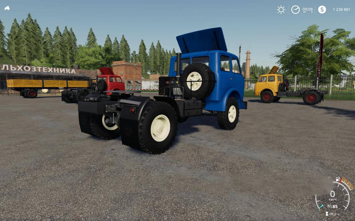 МАЗ-504 Грузовой автомобиль с прицепом v1.0 FS19 | Farming Simulator 22 мод  | FS 19 МОДЫ