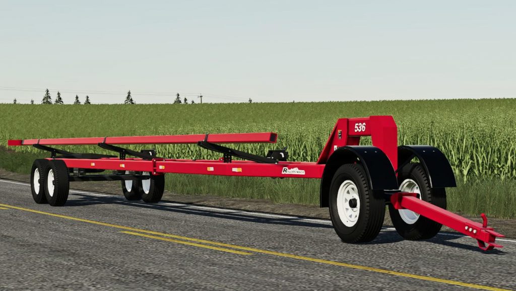 fs19 maurer gooseneck header trailer