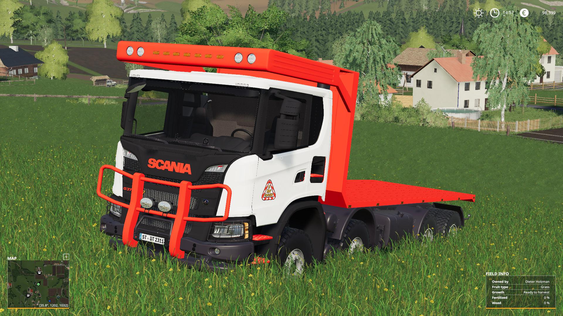 Scania XT 8x8 Flat Bed v1.0 FS19 | Farming Simulator 22 мод | FS 19 МОДЫ