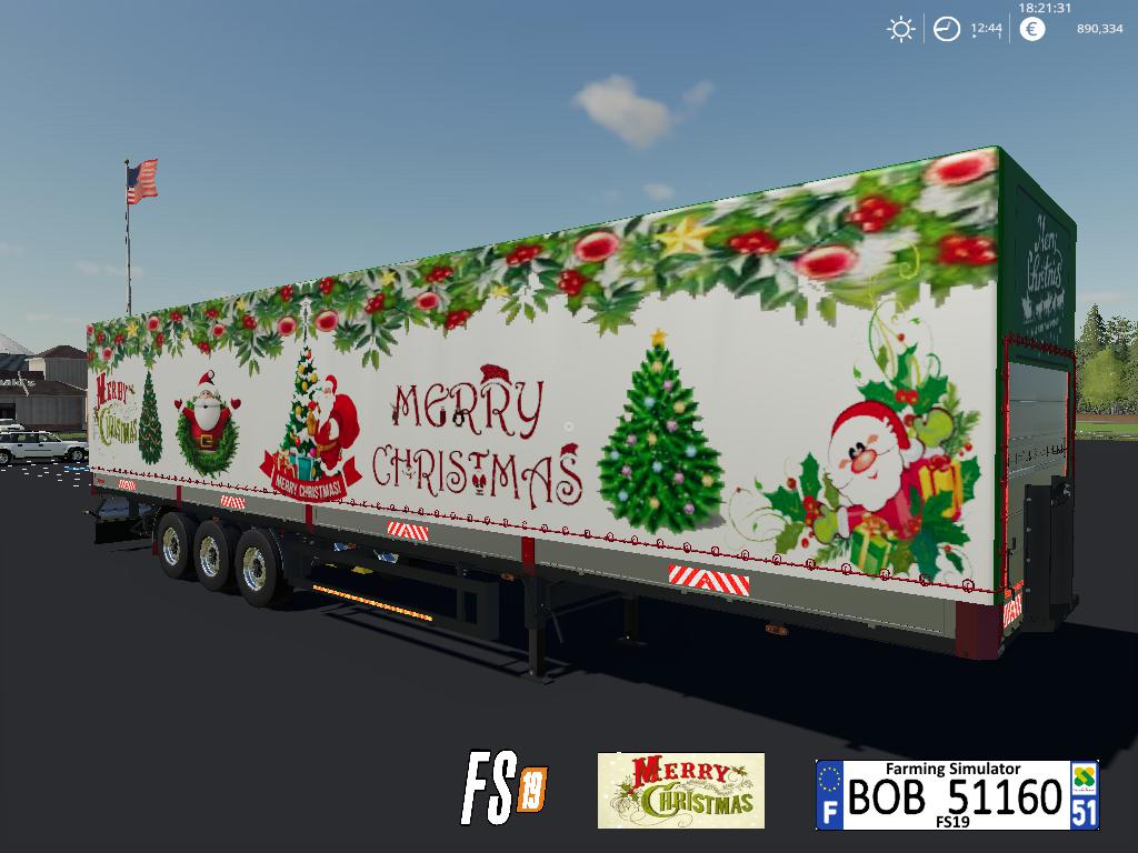 Трейлер Merry Christmas v1.0 FS19 | Farming Simulator 22 мод | FS 19 МОДЫ